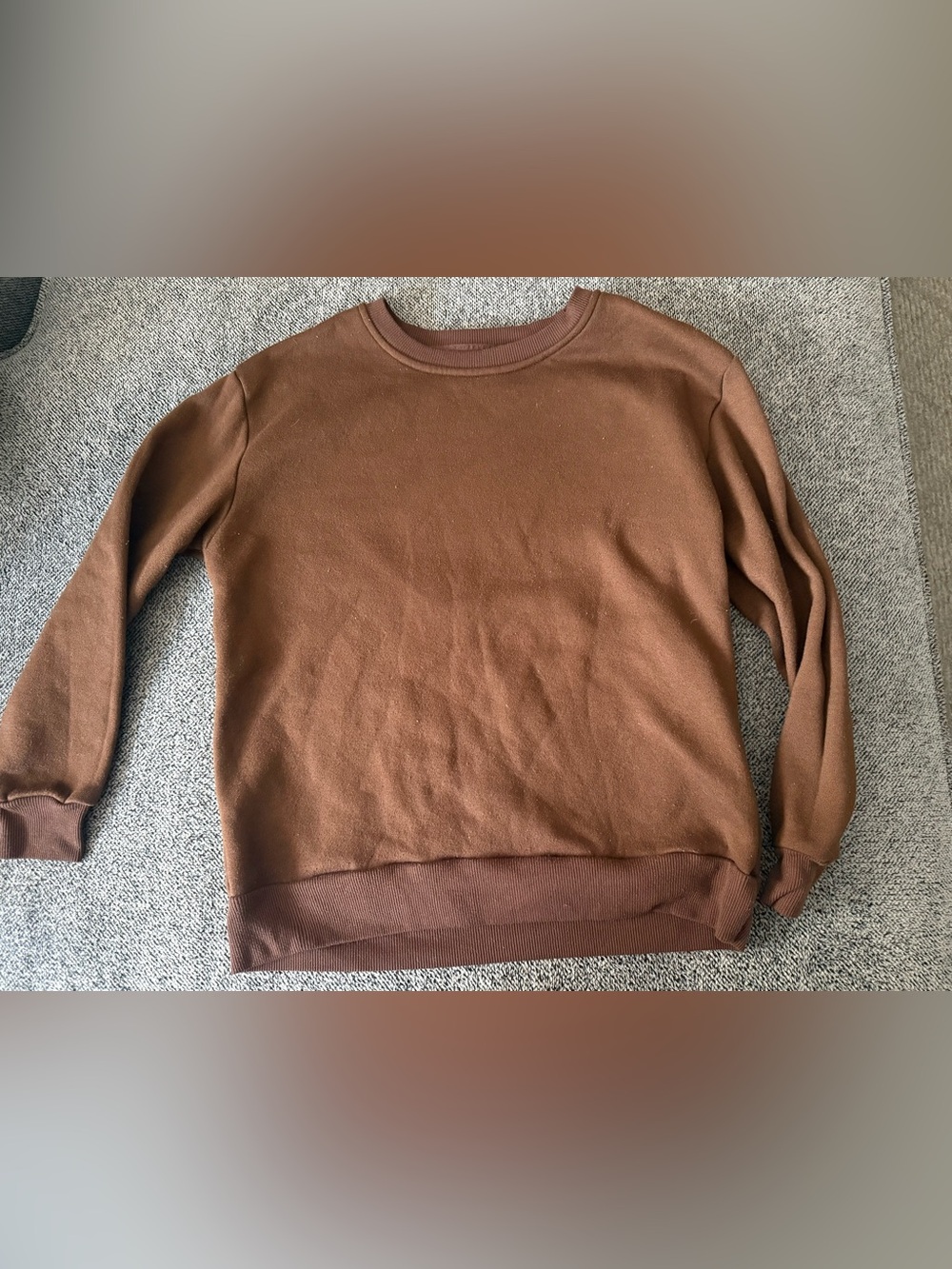 SHEIN Kids Brown Crewneck Sweatshirt